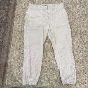 Frank & Eileen Jameson White Utility Joggers